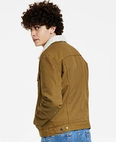 Levi's Men's Regular Fit Sherpa Canvas Trucker Jacket