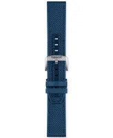 Tissot Men's Swiss T-Touch Connect Solar Blue Textile & Leather Strap Smart Watch 48mm