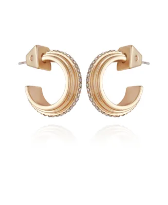 Vince Camuto 14K Gold-Plated and Crystal Huggie Hoop Earring - K Gold