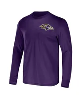 Men's Nfl x Darius Rucker Collection by Fanatics Purple Baltimore Ravens Team Long Sleeve T-shirt