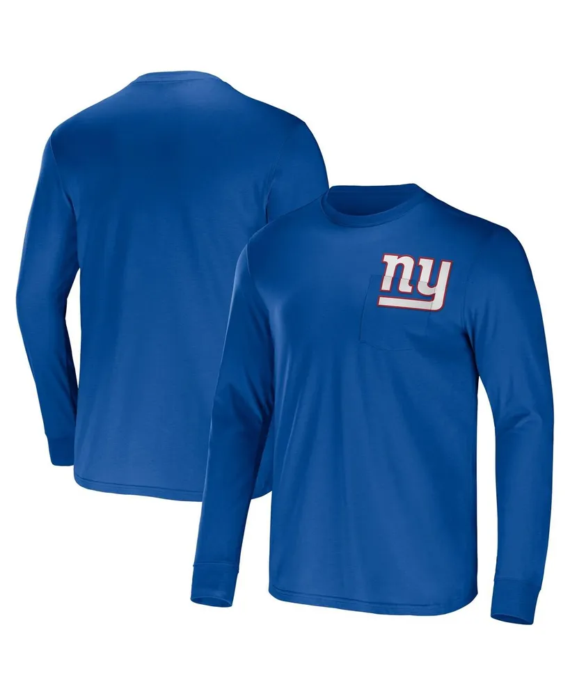 NFL Mens NY Giants Graphic T-Shirt, Blue, Large