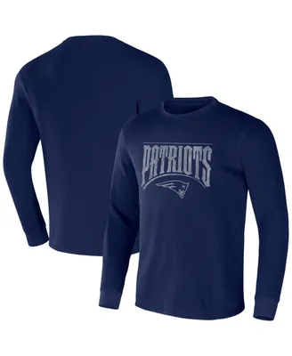 Men's Nfl x Darius Rucker Collection by Fanatics Navy New England Patriots Long Sleeve Thermal T-shirt