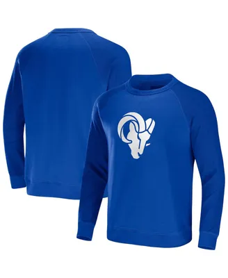 Men's Nfl x Darius Rucker Collection by Fanatics Royal Los Angeles Rams Raglan Fleece Pullover Sweatshirt