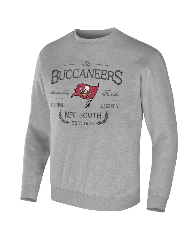 Men's Nfl x Darius Rucker Collection by Fanatics Heather Gray Tampa Bay Buccaneers Pullover Sweatshirt