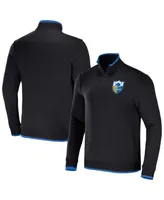 Men's Nfl x Darius Rucker Collection by Fanatics Black Los Angeles Chargers Logo Quarter-Zip Top