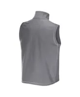 Men's Nfl x Darius Rucker Collection by Fanatics Gray Pittsburgh Steelers Polar Fleece Full-Zip Vest