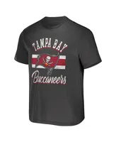 Men's Nfl x Darius Rucker Collection by Fanatics Pewter Tampa Bay Buccaneers T-shirt