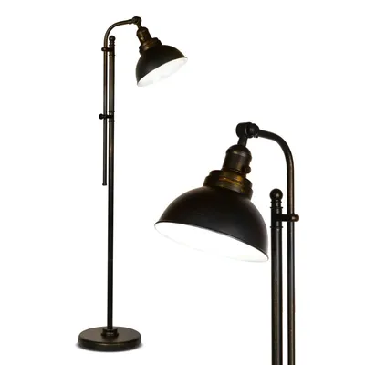 Brightech Dylan Led Industrial Floor Lamp with Adjustable Height