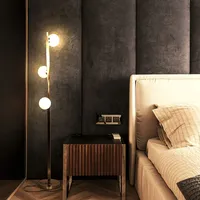 Brightech Nola 60" Contemporary Twisting Led Floor Lamp with Globe Shades