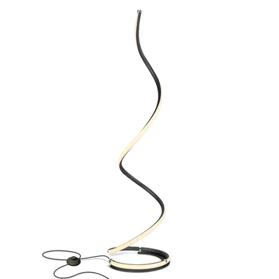 Brightech Allure Led Unique Spiral Decor Dimmable Floor Lamp