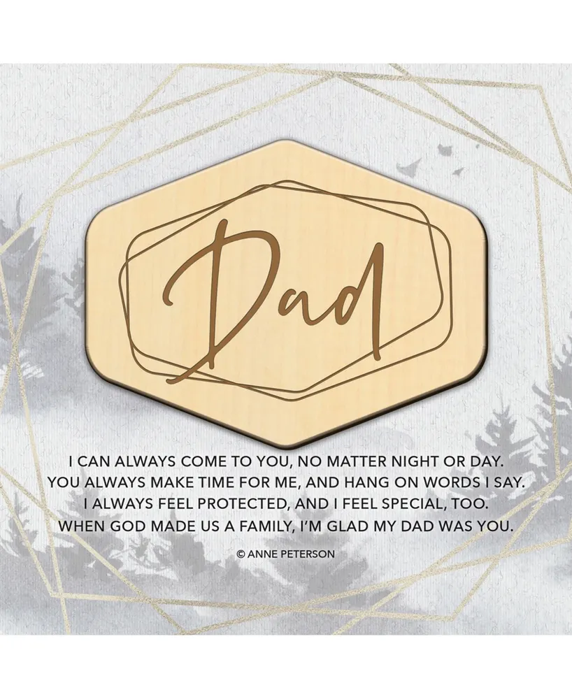 Dexsa Dad I Can Always Meadow Wood Plaque, 6" x 6"