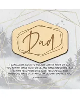 Dexsa Dad I Can Always Meadow Wood Plaque, 6" x 6"