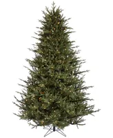 Vickerman Itasca Fraser Artificial Christmas Tree, Warm Led Dura-lit Lights, 9.5'