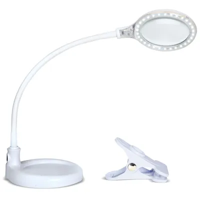 Lightview Flex Led 2-in-1 Magnifier Desk Lamp - (1.75x) 3 Diopter