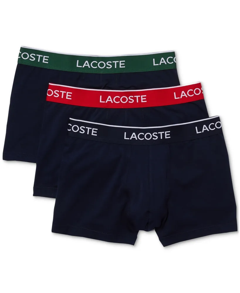 Lacoste Men's Casual Stretch Boxer Brief Set, 3 Pack