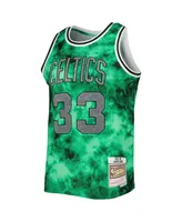 Men's Mitchell & Ness Larry Bird Kelly Green Boston Celtics 1985-86 Galaxy Swingman Jersey