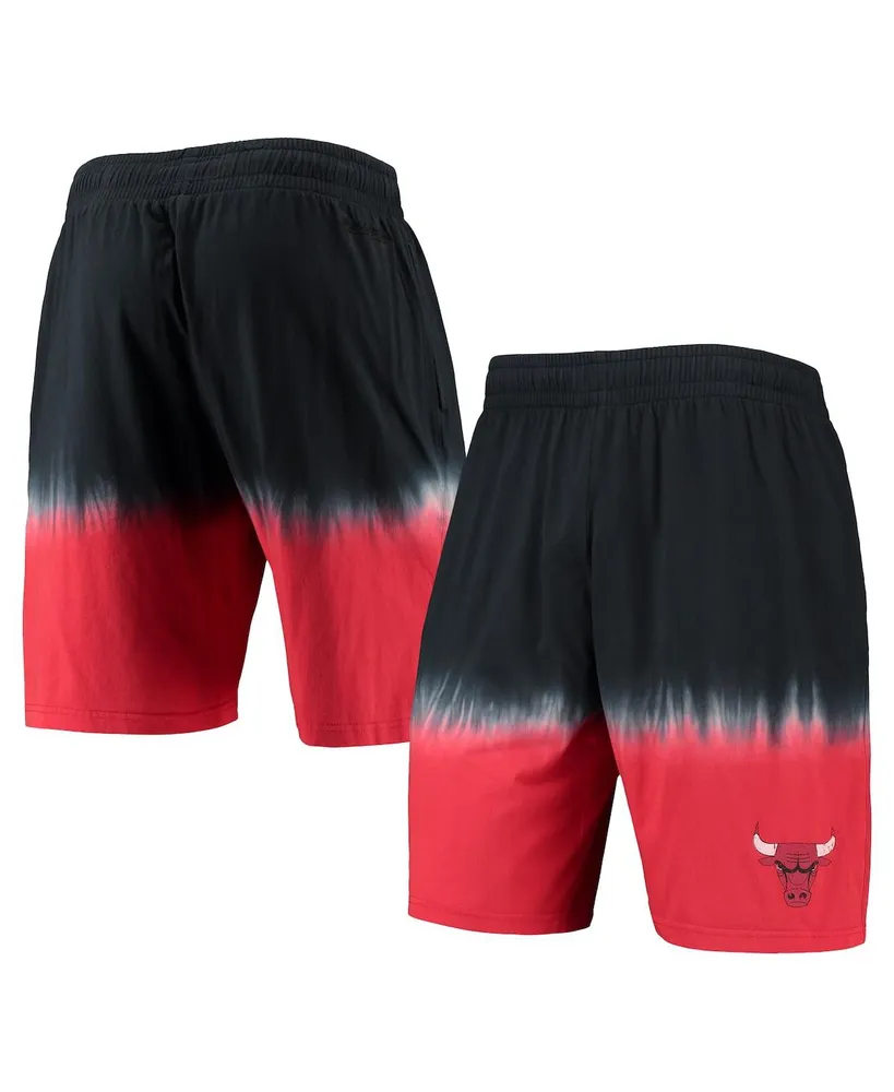 Men's Mitchell & Ness Black and Red Chicago Bulls Hardwood Classic Authentic Shorts