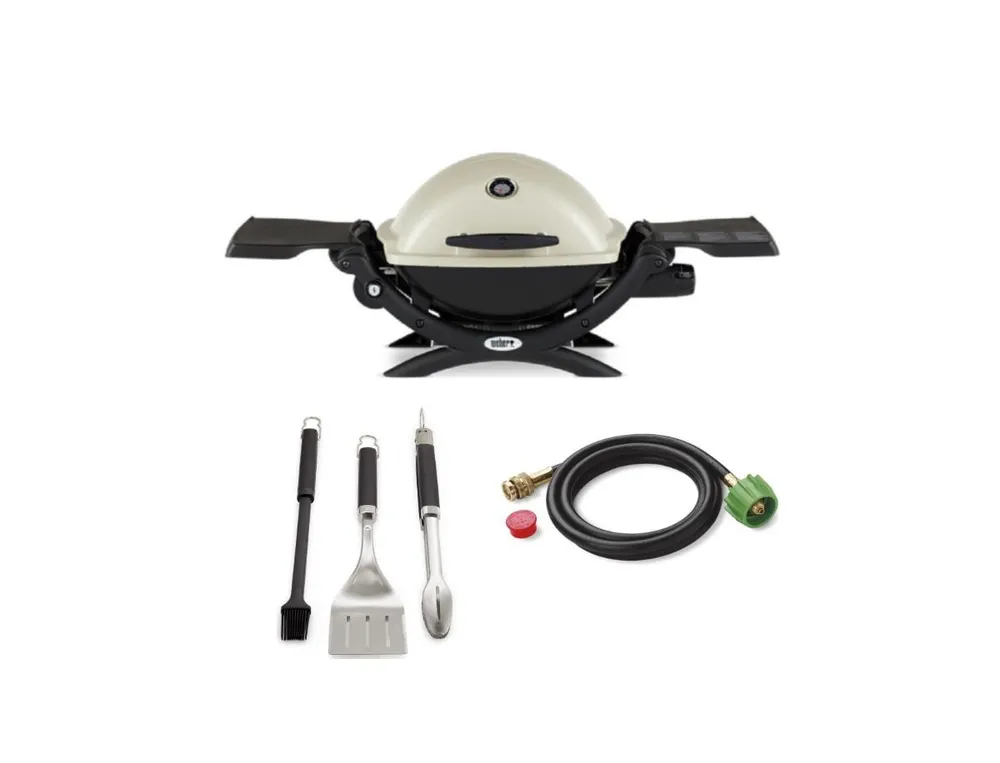 Weber Q1200 Liquid Propane Grill Titanium Classic