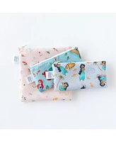 Bumkins Baby Girls Disney Princess Snack Bag, Pack of 3