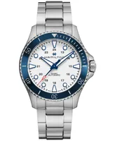 Hamilton Men's Swiss Automatic Khaki Navy Scuba Stainless Steel Bracelet Watch 43mm