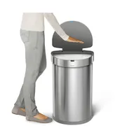 simplehuman Semi-Round Sensor Trash Can, 45 Liters