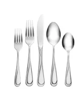 Hampton Forge 18/0 Stainless Steel Swirl Mirror 58 Piece Flatware Set, Service for 8