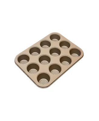 Kitchen Details Pro Series 12 Piece Cup Cupcake Pan - Gold