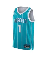 Men's and Women's Nike Lamelo Ball Teal Charlotte Hornets Swingman Jersey - Icon Edition