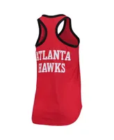 Women's G-iii Sports by Carl Banks Red Atlanta Hawks Showdown Scoop-Neck Racerback Tank Top