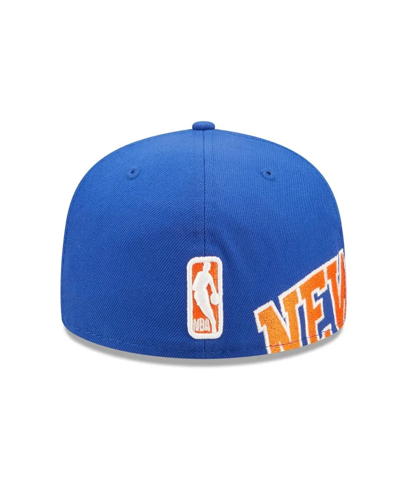 Men's New Era Blue York Knicks Side Split 59FIFTY Fitted Hat