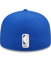 Men's New Era Blue Detroit Pistons 3x Nba Finals Champions Pop Sweat 59FIFTY Fitted Hat