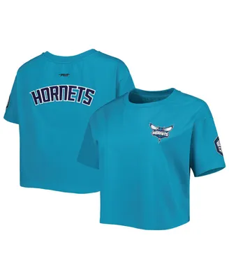 Women's Pro Standard Teal Charlotte Hornets Classics Boxy T-shirt