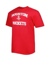 Men's Red Houston Rockets Big and Tall Heart Soul T-shirt