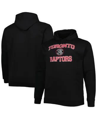 Men's Black Toronto Raptors Big and Tall Heart Soul Pullover Hoodie