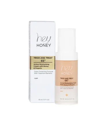 Hey Honey Trick and Treat CC2 Cream Active Moisturizing Color Correcting with Propolis, 30 ml