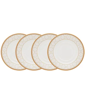 Noritake Noble Pearl Set Of 4 Saucers, 6"