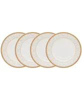 Noritake Noble Pearl Set Of 4 Saucers, 6"