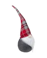 Northlight Plaid Chubby Gnome Christmas Decoration, 19"