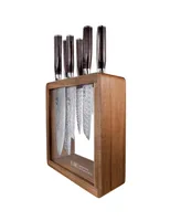 Cuisine::pro Damashiro Emperor Mokuzai Knife Block Set, 7 Piece