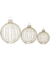 Northlight Led Lighted Ornaments Christmas Yard Decoration, Set of 3