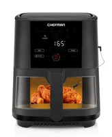Chefman Quart Air Fryer Easy View Window Digital with Temperature Probe