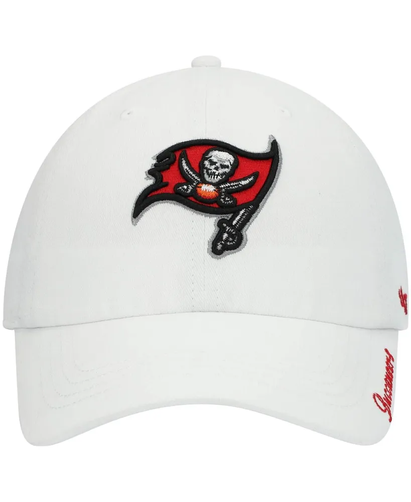 Women's White Tampa Bay Buccaneers Miata Clean Up Logo Adjustable Hat