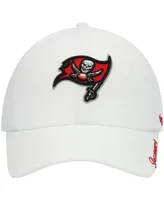 Women's White Tampa Bay Buccaneers Miata Clean Up Logo Adjustable Hat