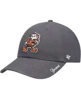 Women's '47 Charcoal Cleveland Browns Miata Clean Up Legacy Adjustable Hat