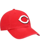 Youth Unisex Red Cincinnati Reds Team Logo Clean Up Adjustable Hat