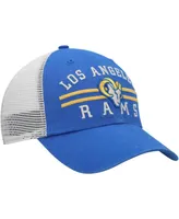 Men's '47 Royal Los Angeles Rams Highpoint Trucker Clean Up Snapback Hat