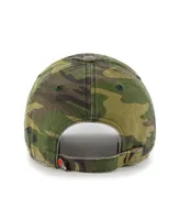 Men's '47 Camo Cleveland Browns Woodland Logo Clean Up Adjustable Hat