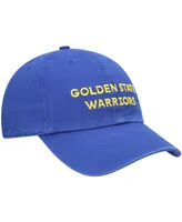 Men's '47 Brand Royal Golden State Warriors Clean Up Wordmark Adjustable Hat