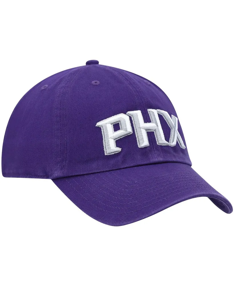 Men's '47 Brand Purple Phoenix Suns Clean Up Wordmark Adjustable Hat