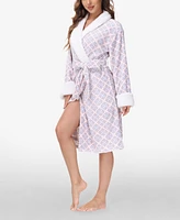 Ink+Ivy Women's Printed Plush Robe